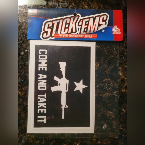 NEW Stick Ems Come and Take It Weather Resistant Vinyl Decal - Picture 1 of 2